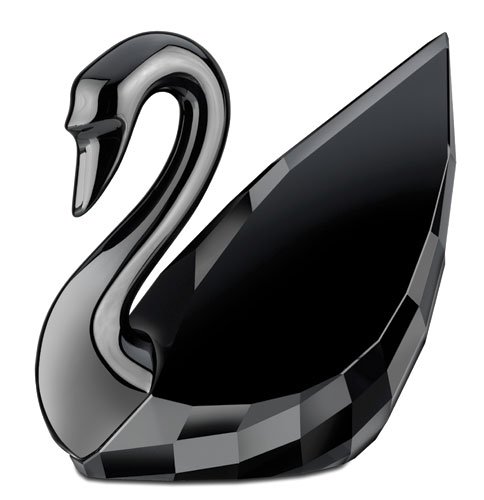 Swarovski Soulmates Swan Jet Black midi 1098643 : Amazon.co.uk
